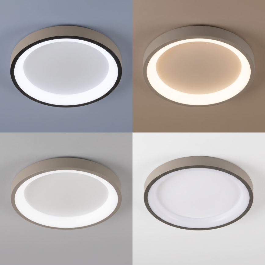 BRILAGI - LED prigušivo stropno svjetlo FALCON SLIM LED/42W/230V 3000-6500K pr. 50 cm bijelo/bež + daljinski upravljač