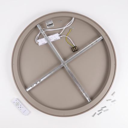 BRILAGI - LED prigušivo stropno svjetlo FALCON SLIM LED/42W/230V 3000-6500K pr. 50 cm bijelo/bež + daljinski upravljač