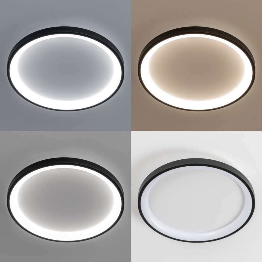 Brilagi - LED stropna svjetiljka s prigušivanjem FALCON SLIM LED/42W/230V 3000-6500K Ø 50 cm crna + daljinski upravljač