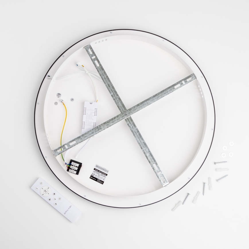 Brilagi - LED stropna svjetiljka s prigušivanjem FALCON SLIM LED/42W/230V 3000-6500K Ø 50 cm crna + daljinski upravljač