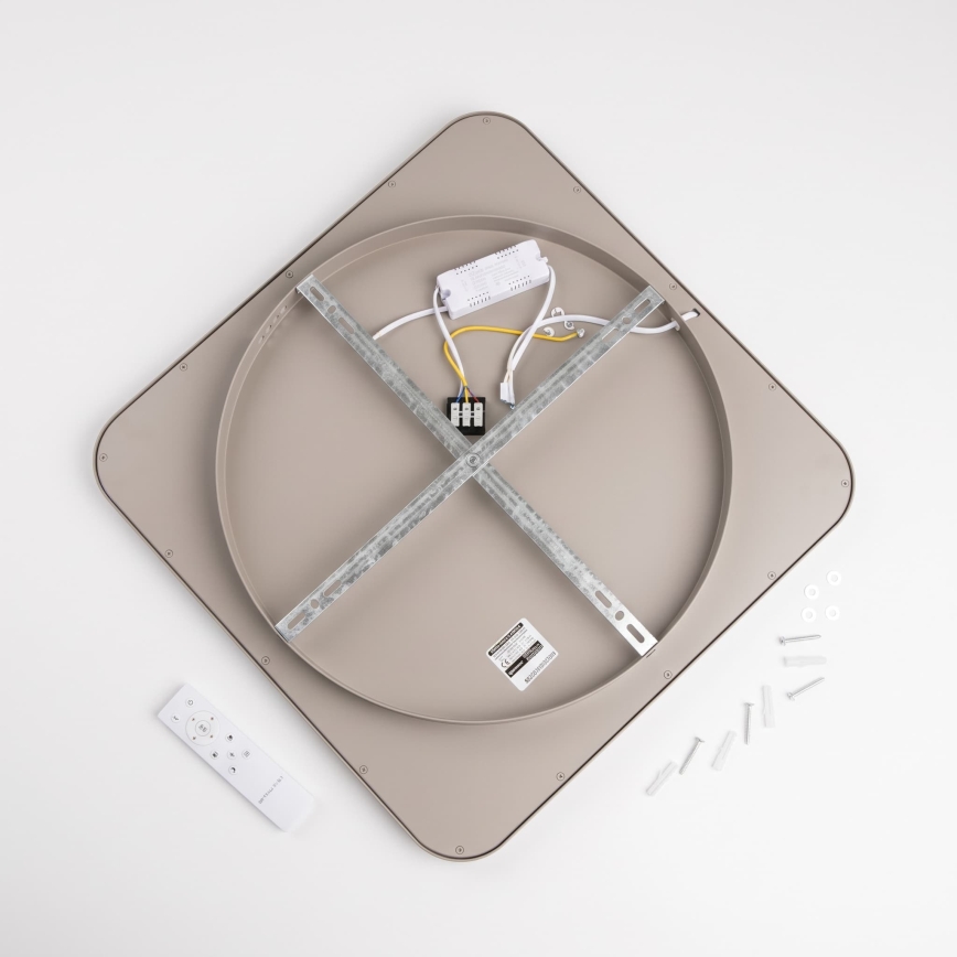 BRILAGI - LED stropno svjetlo s mogućnošću prigušivanja FALCON SLIM LED/50W/230V 3000-6500K 50x50 cm bež + daljinski upravljač