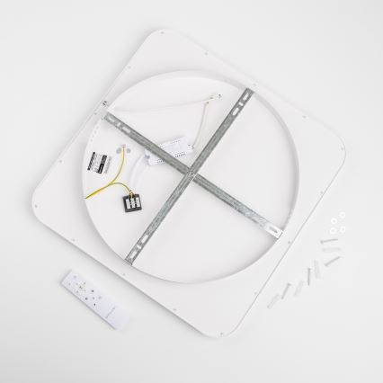 Brilagi - LED Stropna svjetiljka FALCON SLIM s prigušivanjem LED/50W/230V 3000-6500K 50x50 cm bijela + daljinski upravljač