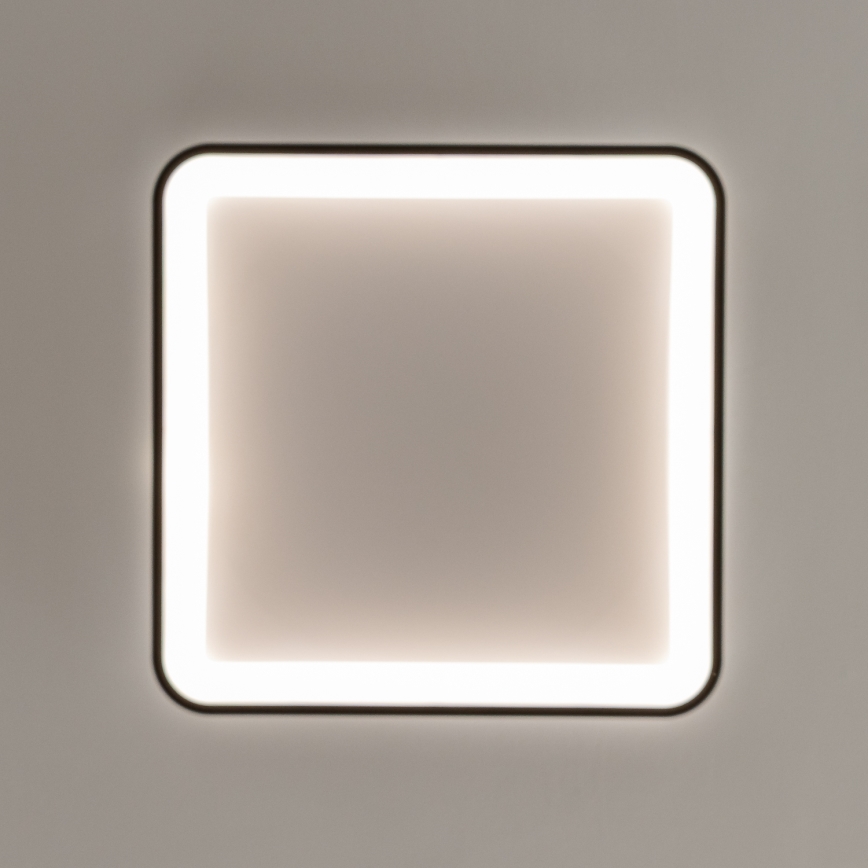 Brilagi - LED prigušivo stropno svjetlo FALCON SLIM LED/50W/230V 3000-6500K 50x50 cm crno + daljinski upravljač