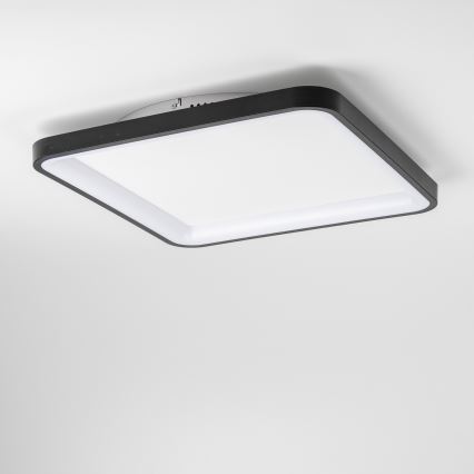 Brilagi - LED prigušivo stropno svjetlo FALCON SLIM LED/50W/230V 3000-6500K 50x50 cm crno + daljinski upravljač