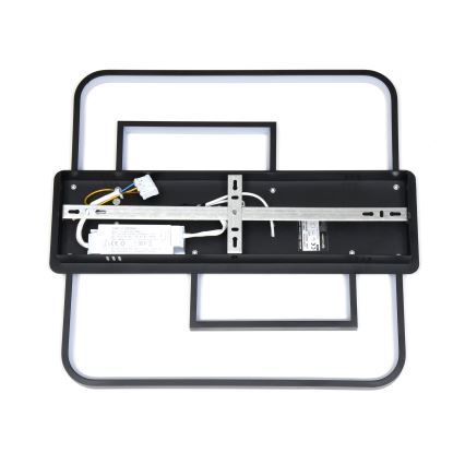 Brilagi - prigušivo LED stropno svjetlo FLARE LED/34W/230V 3000-6000K 48x48 cm crno + daljinski upravljač