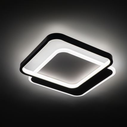Brilagi - LED stropno svjetlo FLARE s mogućnošću prigušivanja LED/43W/230V 3000-6000K 39,5x45 cm bijelo/crno + daljinsko upravljanje