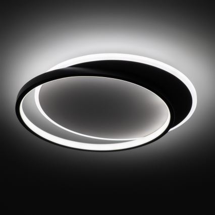 Brilagi - LED stropna svjetiljka s prigušivanjem FLARE LED/48W/230V 3000-6000K 39,5x45 cm bijela/crna + daljinski upravljač