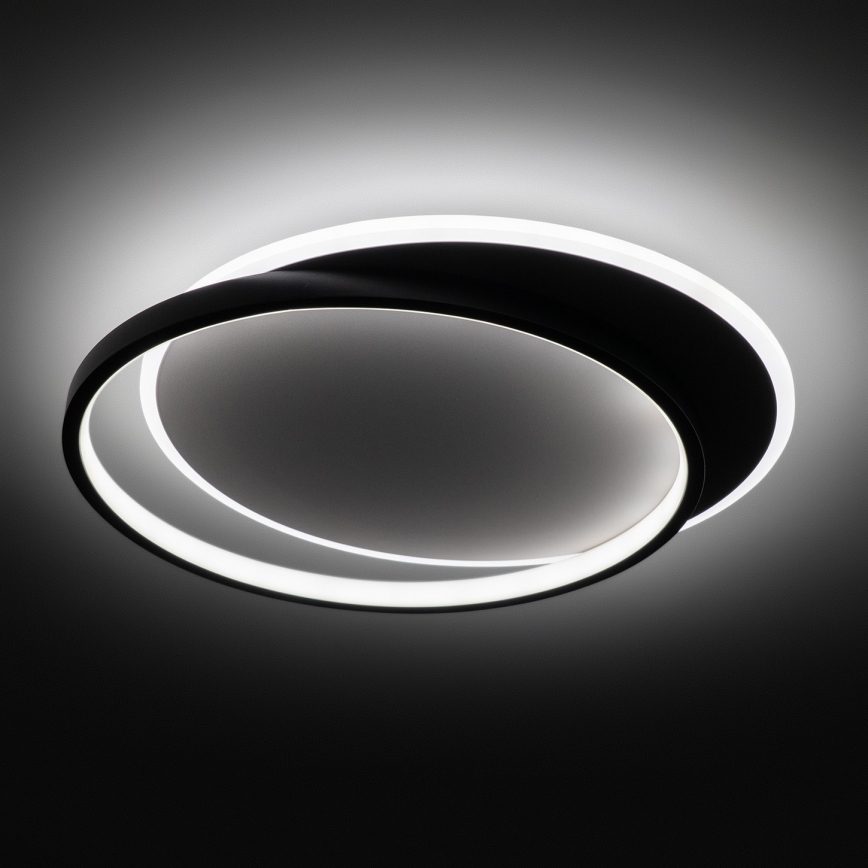 Brilagi - LED stropna svjetiljka s prigušivanjem FLARE LED/48W/230V 3000-6000K 39,5x45 cm bijela/crna + daljinski upravljač