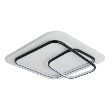 Brilagi - LED prigušivo stropno svjetlo FLARE LED/81W/230V 3000-6000K 50x50 cm bijela/crna + daljinski upravljač