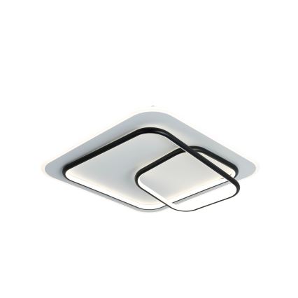 Brilagi - LED prigušivo stropno svjetlo FLARE LED/81W/230V 3000-6000K 50x50 cm bijela/crna + daljinski upravljač