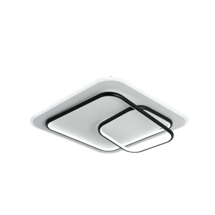 Brilagi - LED prigušivo stropno svjetlo FLARE LED/81W/230V 3000-6000K 50x50 cm bijela/crna + daljinski upravljač