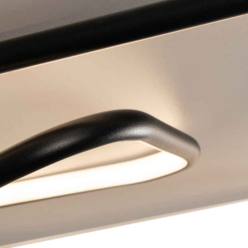 BRILAGI - LED prigušivo stropno svjetlo FLARE LED/81W/230V 3000-6000K 50x50 cm bijela/crna + daljinski upravljač