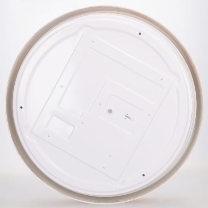 Brilagi - LED prigušiva stropna svjetiljka FLOCO LED/48W/230V 3000-6500K Ø 40 cm drveni dekor/crna + daljinsko upravljanje