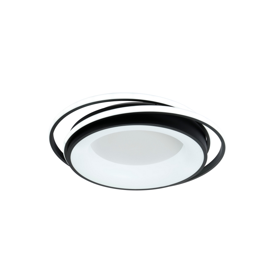 Brilagi - LED prigušivo stropno svjetlo IRIS LED/84W/230V 3000-6000K 47x51 cm crno + daljinski upravljač