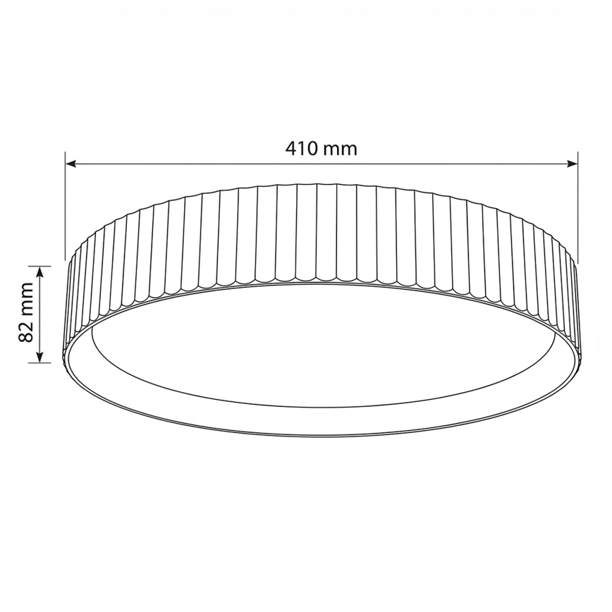 Brilagi - LED stropna svjetiljka s prigušivanjem LUCIA LED/48W/230V 3000-6500K Ø 41 cm crna + daljinski upravljač