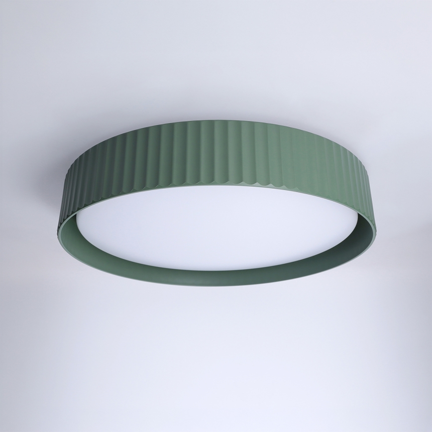 Brilagi - Prigušivo LED stropno svjetlo LUCIA LED/48W/230V 3000-6500K promjer 41 cm zeleno + daljinski upravljač