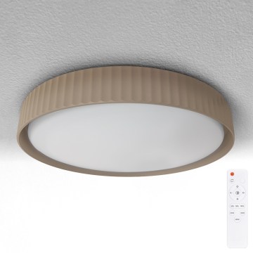 Brilagi - LED prigušivo stropno svjetlo LUCIA LED/60W/230V 3000-6500K Ø 59 cm smeđa + s daljinskim upravljačem