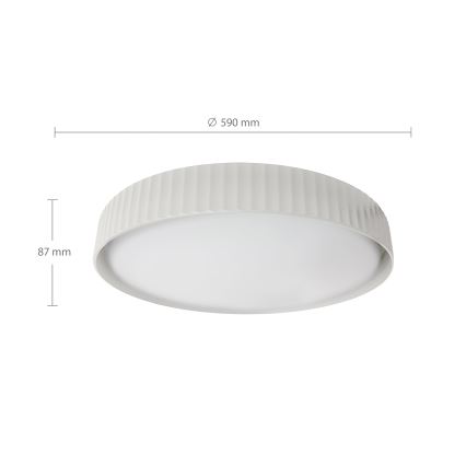 Brilagi - LED prigušivo stropno svjetlo LUCIA LED/60W/230V 3000-6500K promjer 59 cm bijelo + daljinski upravljač