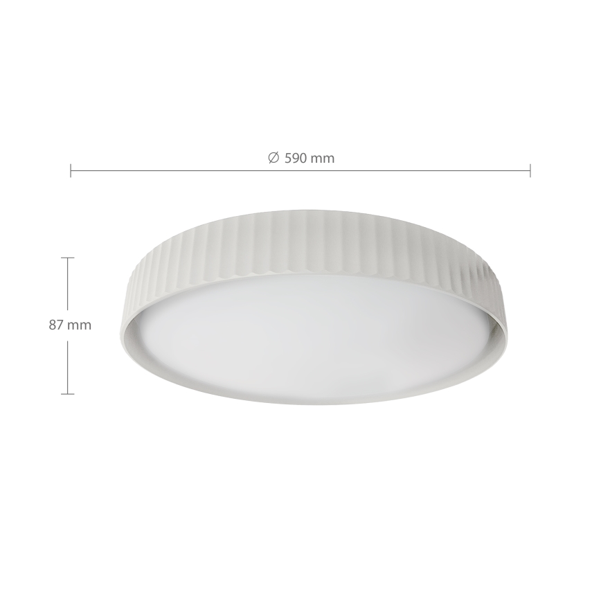 Brilagi - LED prigušivo stropno svjetlo LUCIA LED/60W/230V 3000-6500K promjer 59 cm bijelo + daljinski upravljač