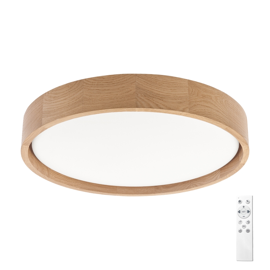 Brilagi - LED stropna svjetiljka s prigušivanjem MANAROLA REMOTE LED/24W/230V 3000-6500K promjer 41 cm hrast + daljinski upravljač