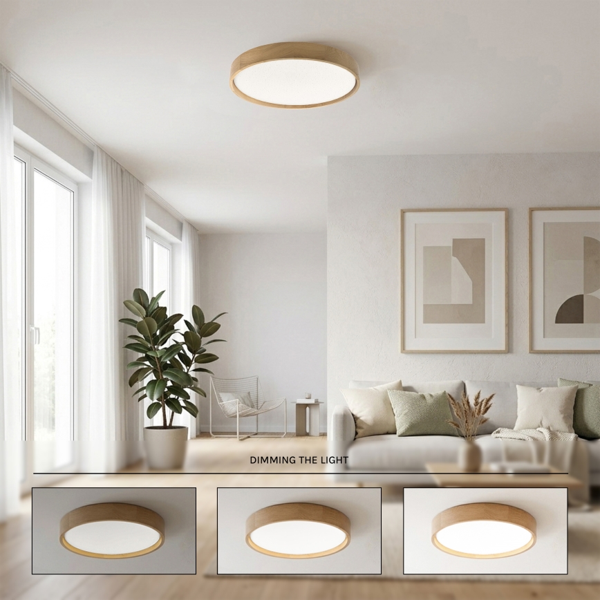 Brilagi - LED stropna svjetiljka s prigušivanjem MANAROLA SMART STARS LED/36W/230V 3000-6000K Wi-Fi Tuya Beacon, promjer 51 cm + daljinski upravljač
