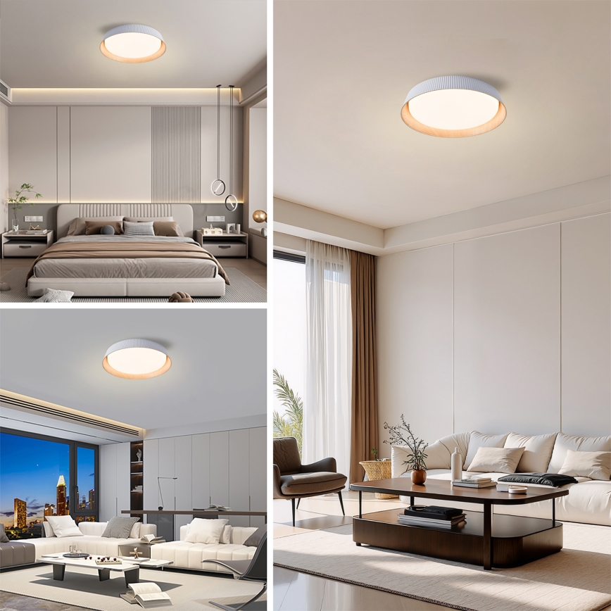 Brilagi - LED stropno svjetlo s prigušivanjem ORINO LED/54W/230V 3000-6000K bijela, promjer 43 cm + daljinski upravljač
