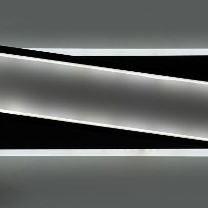 Brilagi - LED stropno svjetlo s mogućnošću prigušivanja OUTLINE LED/52W/230V 3000-6000K 15x60 cm bijela/crna + daljinski upravljač