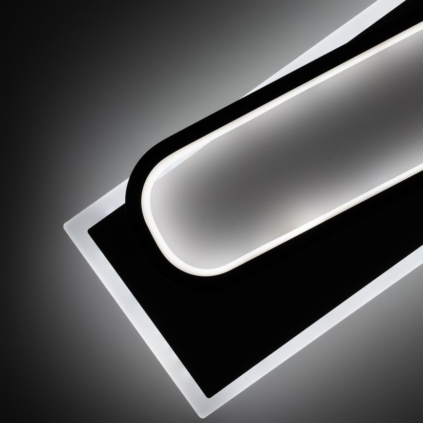 Brilagi - LED stropno svjetlo s mogućnošću prigušivanja OUTLINE LED/52W/230V 3000-6000K 15x60 cm bijela/crna + daljinski upravljač