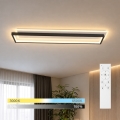 BRILAGI - LED prigušivo stropno svjetlo OUTLINE LED/66W/230V 3000-6000K 15x60 cm bijela/crna + daljinski upravljač