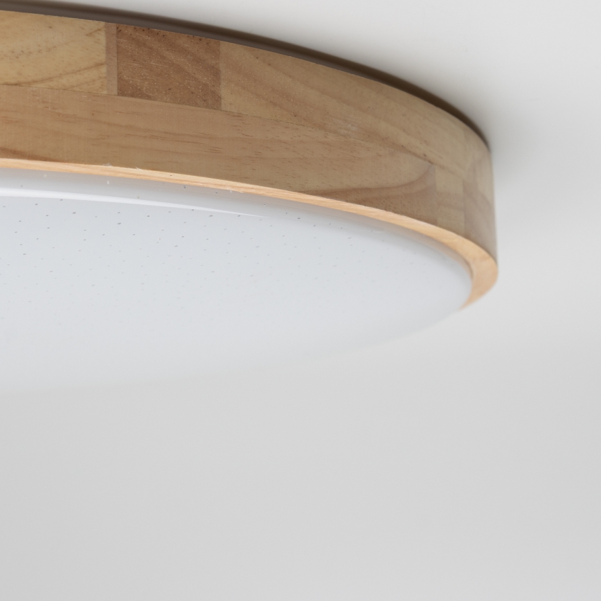 Brilagi - stropna LED svjetiljka s prigušivanjem PINE LED/60W/230V drvo Ø 52 cm 3000-6500K + daljinski upravljač