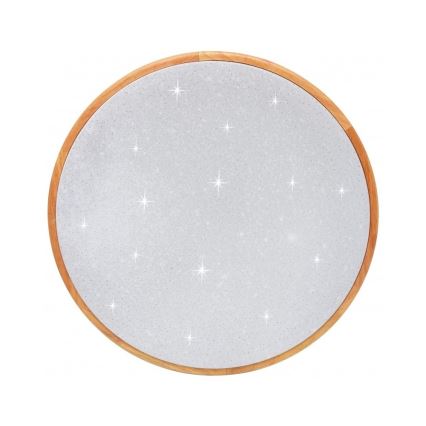 Brilagi - stropna LED svjetiljka s prigušivanjem PINE LED/60W/230V drvo Ø 52 cm 3000-6500K + daljinski upravljač