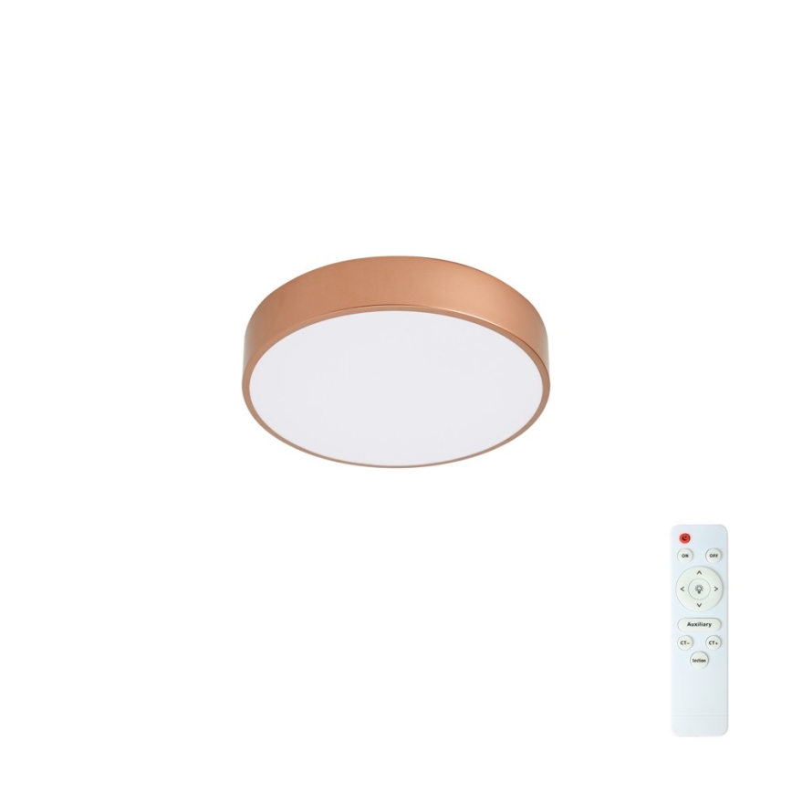 Brilagi - POOL LED stropna svjetiljka s mogućnošću prigušivanja, 36W/230V, 3000–6000K, promjer 30 cm, brončana, s daljinskim upravljačem