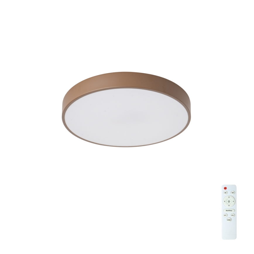 Brilagi - LED prigušivo stropno svjetlo POOL LED/36W/230V 3000-6000K, promjer 30 cm, smeđa + daljinski upravljač