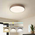 Brilagi - LED prigušivo stropno svjetlo POOL LED/36W/230V 3000-6000K, promjer 30 cm, smeđa + daljinski upravljač