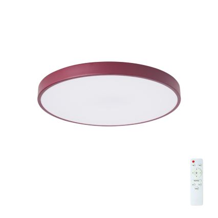 Brilagi - LED prigušivo stropno svjetlo POOL LED/60W/230V 3000-6000K Ø 50 cm bordo + daljinski upravljač