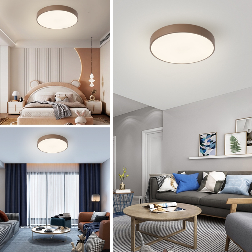 Brilagi - LED stropno svjetlo s mogućnošću prigušivanja POOL LED/60W/230V 3000-6000K promjer 50 cm smeđe + daljinski upravljač