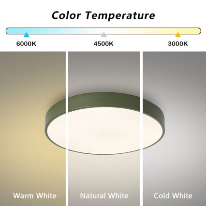 Brilagi - LED stropna svjetiljka s mogućnošću prigušivanja POOL LED/60W/230V 3000-6000K Ø 50 cm zelena + daljinski upravljač