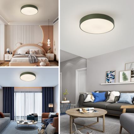 Brilagi - LED stropna svjetiljka s mogućnošću prigušivanja POOL LED/60W/230V 3000-6000K Ø 50 cm zelena + daljinski upravljač