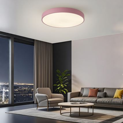 Brilagi - LED prigušivo stropno svjetlo POOL LED/60W/230V 3000-6000K promjer 60 cm ružičasto + daljinski upravljač