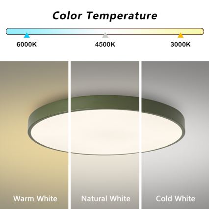 Brilagi - Prigušivo stropno LED svjetlo POOL LED/60W/230V 3000-6000K Ø 60 cm, zeleno + daljinski upravljač