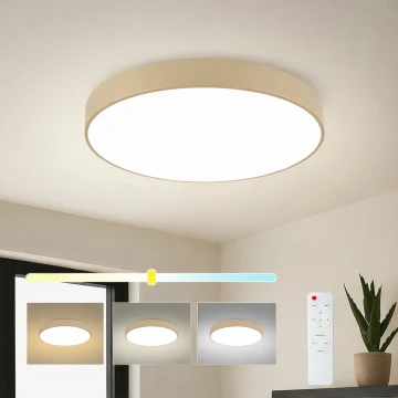 Brilagi - LED prigušivo stropno svjetlo POOL LED/60W/230V 3000-6000K prom. 60 cm bež + daljinski upravljač