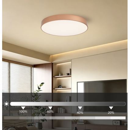 Brilagi - prigušivo LED stropno svjetlo POOL LED/60W/230V 3000-6000K promjer 60 cm brončano + daljinski upravljač