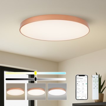 BRILAGI - LED Prigušivo stropno svjetlo POOL SMART LED/128W/230V 100 cm 3000-6000K Wi-Fi Tuya u bakrenoj boji + daljinski upravljač