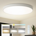Brilagi - LED prigušivo stropno svjetlo POOL SMART LED/180W/230V 3000-6000K promjer 120 cm Wi-Fi Tuya bijelo + daljinski upravljač
