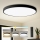 Brilagi - LED prigušivo stropno svjetlo POOL SMART LED/180W/230V 3000-6000K promjer 120 cm Wi-Fi Tuya crna + daljinski upravljač
