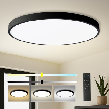Brilagi - LED prigušivo stropno svjetlo POOL SMART LED/180W/230V 3000-6000K Ø 120 cm Wi-Fi Tuya crna + daljinski upravljač