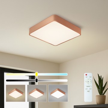 BRILAGI - LED prigušivo stropno svjetlo POOL SQUARE LED/48W/230V 3000-6000K 50x50 cm brončana + daljinsko upravljanje