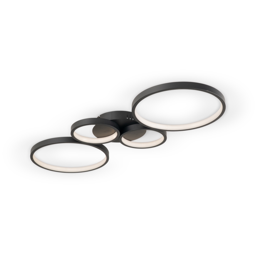 Brilagi - LED prigušivo stropno svjetlo RINGO LED/34W/230V 3000-6000K 28x78 cm crno + daljinski upravljač
