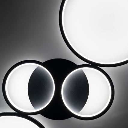 Brilagi - LED prigušivo stropno svjetlo RINGO LED/34W/230V 3000-6000K 28x78 cm crno + daljinski upravljač