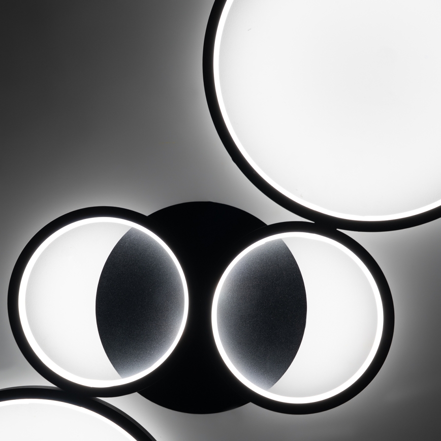 Brilagi - LED prigušivo stropno svjetlo RINGO LED/34W/230V 3000-6000K 28x78 cm crno + daljinski upravljač